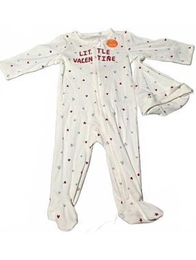 Carter's Little Valentine Baby Footed Pajamas 9M